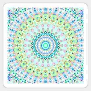 Colorful Geometric Mandala Sticker